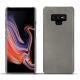 Samsung Galaxy Note9 leather cover - Acier vintage ( Pantone 403C ) 