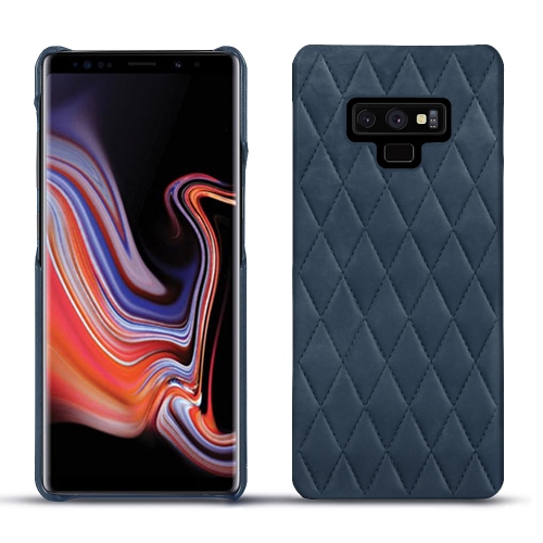 Custodia in pelle Samsung Galaxy Note9Jean vintage - Couture ( Pantone #2f414f  ) 