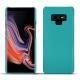 Coque cuir Samsung Galaxy Note9 - Bleu fluo