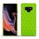 Samsung Galaxy Note9 leather cover - Vert fluo - Couture
