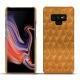 Samsung Galaxy Note9 leather cover - Or Maïa - Couture