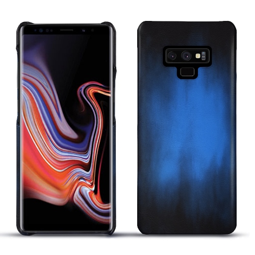 가죽 커버 Samsung Galaxy Note9Bleu Patine