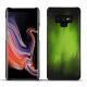 Custodia in pelle Samsung Galaxy Note9 - Vert Patine