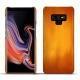 Samsung Galaxy Note9 leather cover - Orange Patine