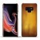 Coque cuir Samsung Galaxy Note9 - Doré Patine