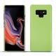Samsung Galaxy Note9 leather cover - Vert olive PU