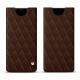 Samsung Galaxy Note8 leather pouch - Châtaigne - Couture ( Pantone 476C ) 