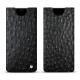 Pochette cuir Samsung Galaxy Note8 - Autruche nero