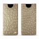 Capa em pele Samsung Galaxy Note8 - Autruche desert