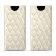 Pochette cuir Samsung Galaxy Note8 - Blanc escumo - Couture