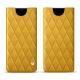 Samsung Galaxy Note8 leather pouch - Jaune soulèu - Couture