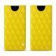 Samsung Galaxy Note9 leather pouch - Jaune fluo - Couture