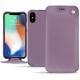 Custodia in pelle Apple iPhone Xs Max - Lilas ( Nappa - Pantone 2645U ) 