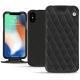 Housse cuir Apple iPhone Xs Max - Noir - Couture ( Nappa - Black ) 