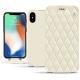 Lederschutzhülle Apple iPhone Xs Max - Blanc - Couture ( Bologna - White ) 