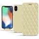 Funda de piel Apple iPhone Xs Max - Beige - Couture ( Nappa - Pantone 7502C ) 