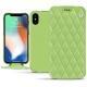 Custodia in pelle Apple iPhone Xs Max - Vert olive - Couture ( Nappa - Pantone 578U ) 