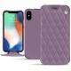 Custodia in pelle Apple iPhone Xs Max - Lilas - Couture ( Nappa - Pantone 2645U ) 
