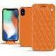 Funda de piel Apple iPhone Xs Max - Orange - Couture ( Nappa - Pantone 1495U ) 