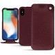 Custodia in pelle Apple iPhone Xs Max - Lie de vin ( Pantone 5115C ) 