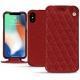Capa em pele Apple iPhone Xs Max - Tomate - Couture ( Pantone 187C ) 