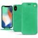 Custodia in pelle Apple iPhone Xs Max - Menthe vintage ( Pantone 562C ) 