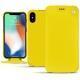 Capa em pele Apple iPhone Xs Max - Jaune fluo