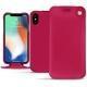 レザーケース AApple iPhone Xs Max - Rose fluo