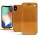 Custodia in pelle Apple iPhone Xs Max - Or Maïa ( Pantone 871C ) 