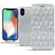 Funda de piel Apple iPhone Xs Max - Platinium - Couture