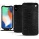 Funda de piel Apple iPhone Xs Max - Serpent nero
