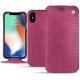 Apple iPhone Xs Max leather case - Serpent ciclamino