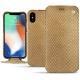 Capa em pele Apple iPhone Xs Max - Serpent sabbia