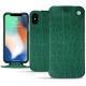 Custodia in pelle Apple iPhone Xs Max - Crocodile pino