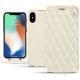 Capa em pele Apple iPhone Xs Max - Blanc escumo - Couture