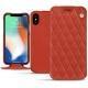 レザーケース AApple iPhone Xs Max - Arange clouquié - Couture