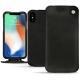 レザーケース AApple iPhone Xs Max - Negre poudro