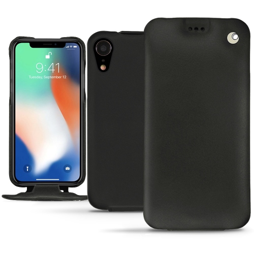 Apple iPhone Xr leather case - Noir ( Nappa - Black ) 