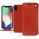 Apple iPhone Xr leather case - Papaye ( Pantone 180C ) 