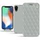 Lederschutzhülle Apple iPhone Xr - Gris - Couture ( Nappa - Pantone W428C ) 