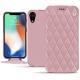 Lederschutzhülle Apple iPhone Xr - Rose - Couture ( Nappa - Pantone 2365C ) 