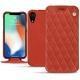 Housse cuir Apple iPhone Xr - Arange clouquié - Couture