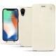 Custodia in pelle Apple iPhone Xr - Blanc escumo