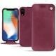 Custodia in pelle Apple iPhone Xr - Prune vintage ( Pantone 512C ) 