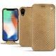 Housse cuir Apple iPhone Xr - Serpent sabbia
