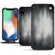 Housse cuir Apple iPhone Xr - Gris Patine