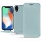 Apple iPhone Xr leather case - Bleu Ciel PU