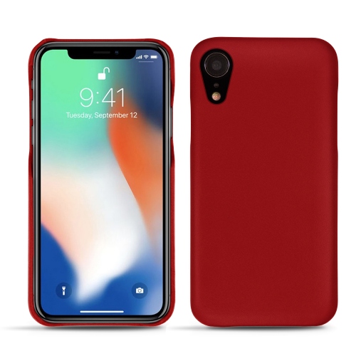 Capa em pele Apple iPhone XrRouge ( Nappa - Pantone #d50032 ) 