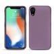Coque cuir Apple iPhone Xr - Lilas ( Nappa - Pantone 2645U ) 