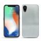 Funda de piel Apple iPhone Xr - Platinium ( Pantone 877C ) 